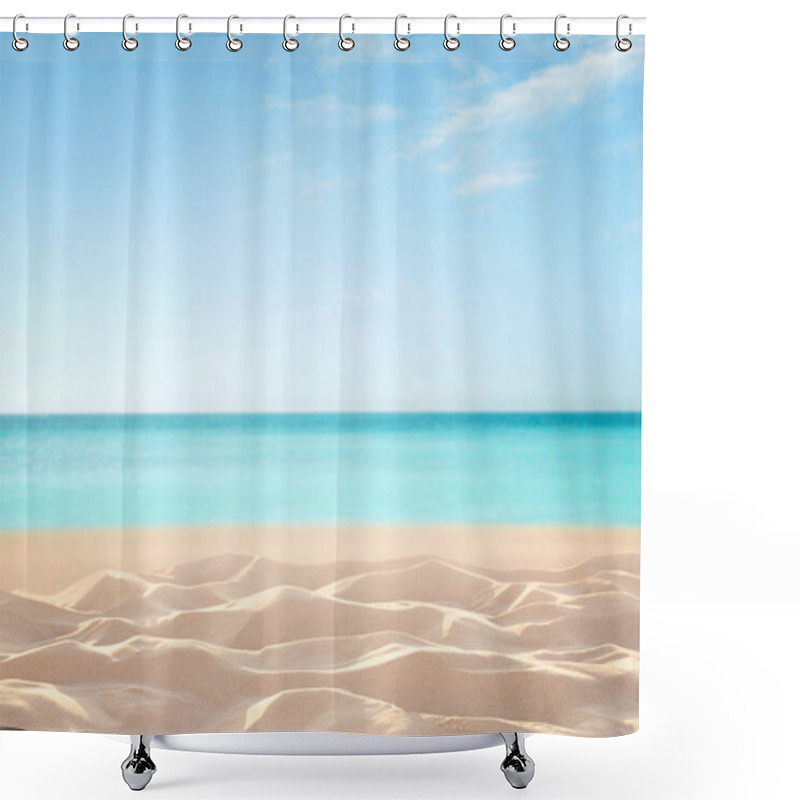 Personality  Empty Tropical Beach Shower Curtains