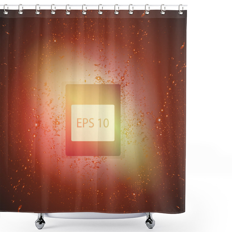 Personality  Abstract Vector Red Background. Vector Eps 10. Shower Curtains