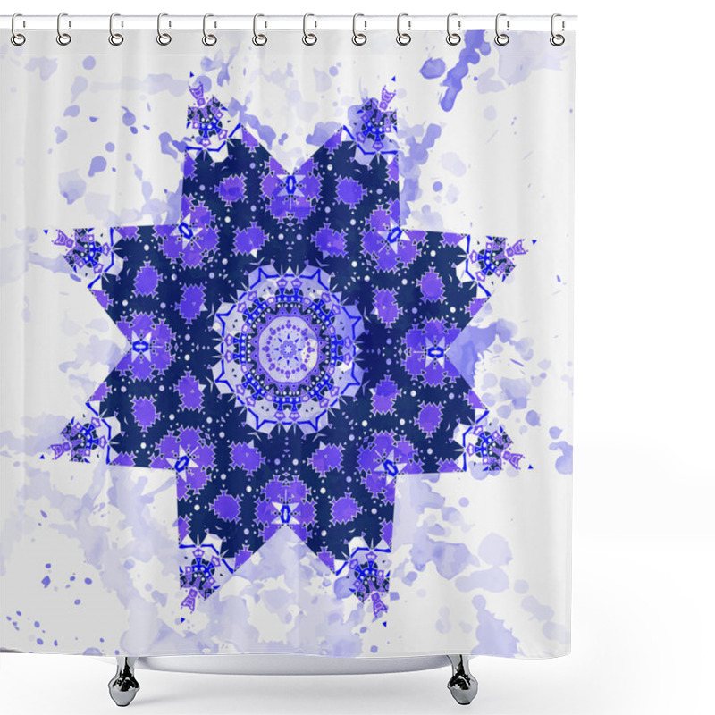 Personality  Oriental Mandala Motif Shower Curtains