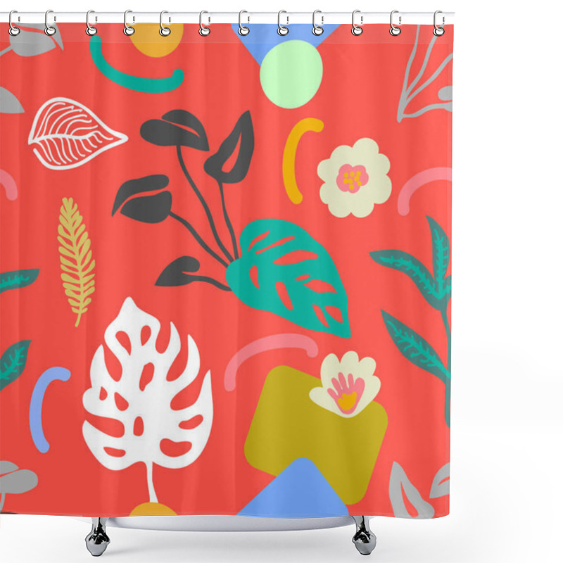 Personality  Modern Print With Japanese Motifs. Shower Curtains