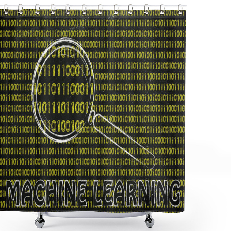 Personality  Concept Of Machine Learning Shower Curtains