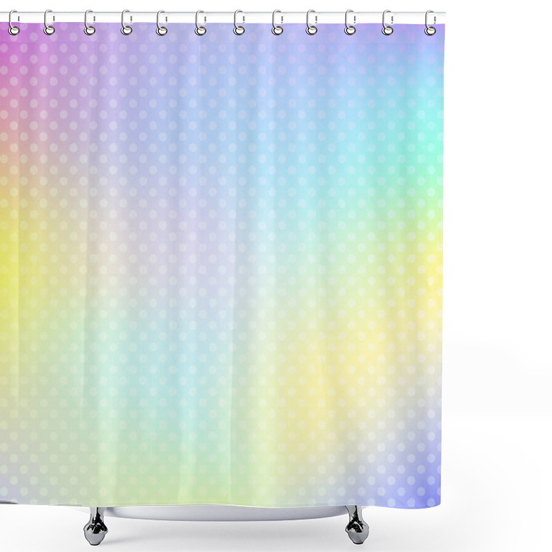 Personality  Abstract Holographic Background. Shower Curtains