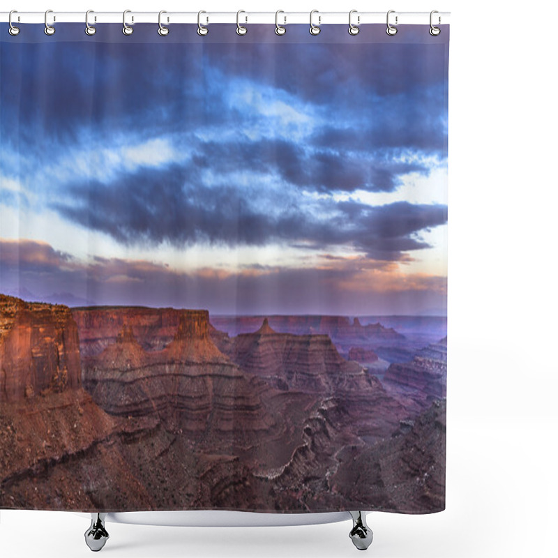 Personality  Beautiful Sunset Near The Marlboro Point Canyonlands Utah Shower Curtains