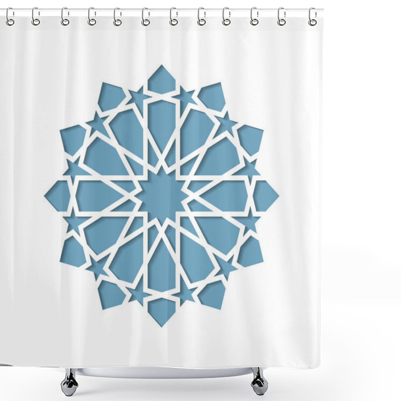 Personality  Geometric Islamic Ornament Star Shower Curtains