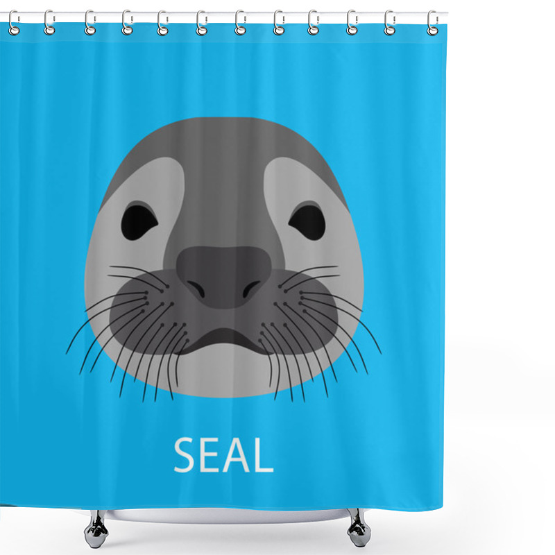 Personality  Abstract Sea Seal. Shower Curtains