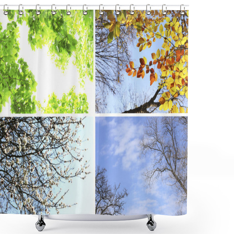 Personality  Four Seasons Collage: Shower Curtains