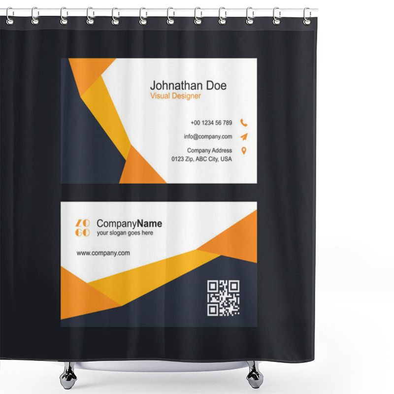 Personality  Business Cards Template Shower Curtains