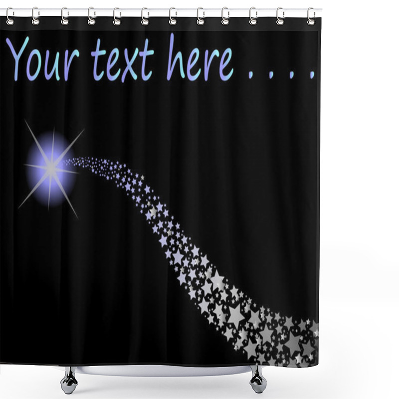 Personality  Shooting Star Shower Curtains