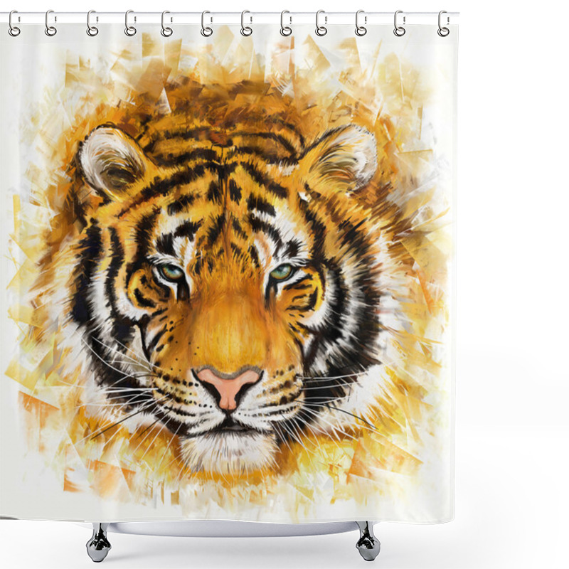 Personality  Wild Tiger Shower Curtains