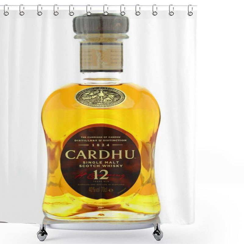 Personality  Cardhu  Whisky Isolated On White Background. Shower Curtains