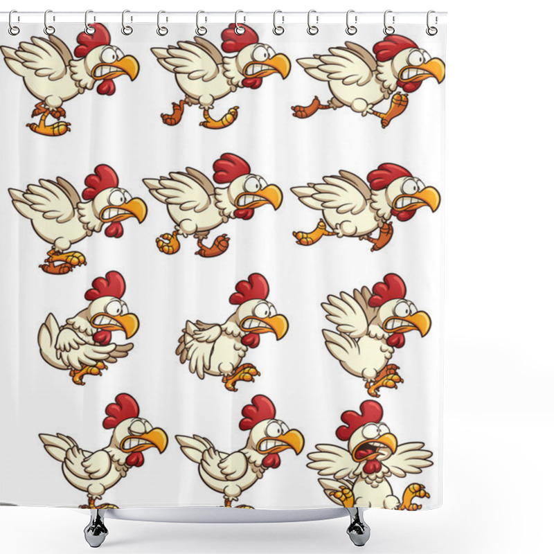 Personality  Chicken Sprites Shower Curtains