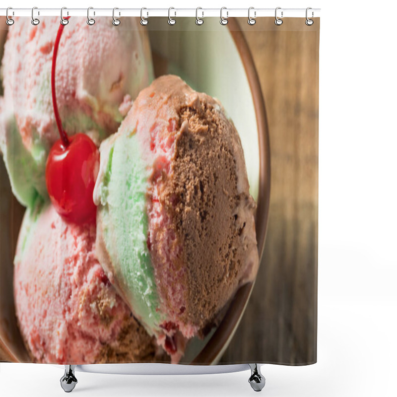 Personality  Sweet Spumoni Ice Cream Shower Curtains