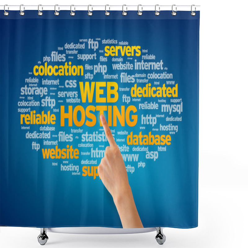 Personality  Web Hosting Shower Curtains