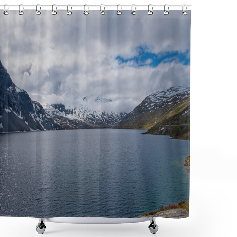 Personality  View Of The Lake Djupvatnet On The Way To Mount Dalsnibba. July 2019 Shower Curtains