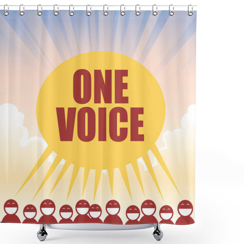 Personality  One Voice Shower Curtains