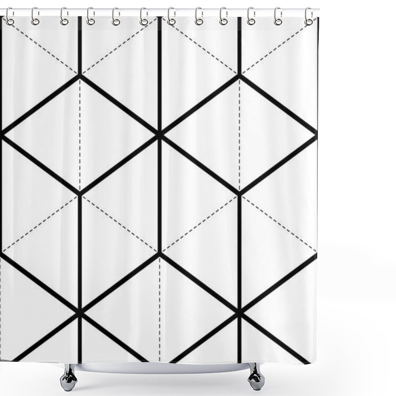 Personality  Geometric Seamless Pattern Shower Curtains