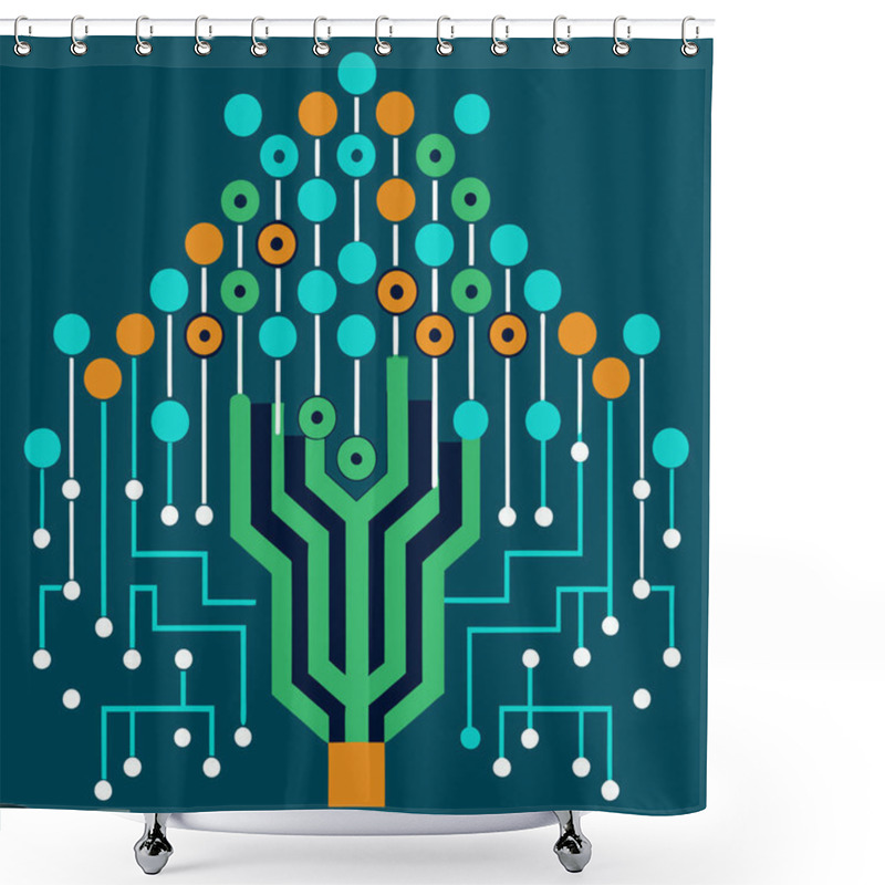 Personality  A Mesmerizing Display Of Binary Code Streams Forming Abstract Patterns, Symbolizing Data Flow, Digital Connectivity, And The Essence Of Modern Computing. Perfect For Tech-themed Projects And Futuristic Designs. Shower Curtains