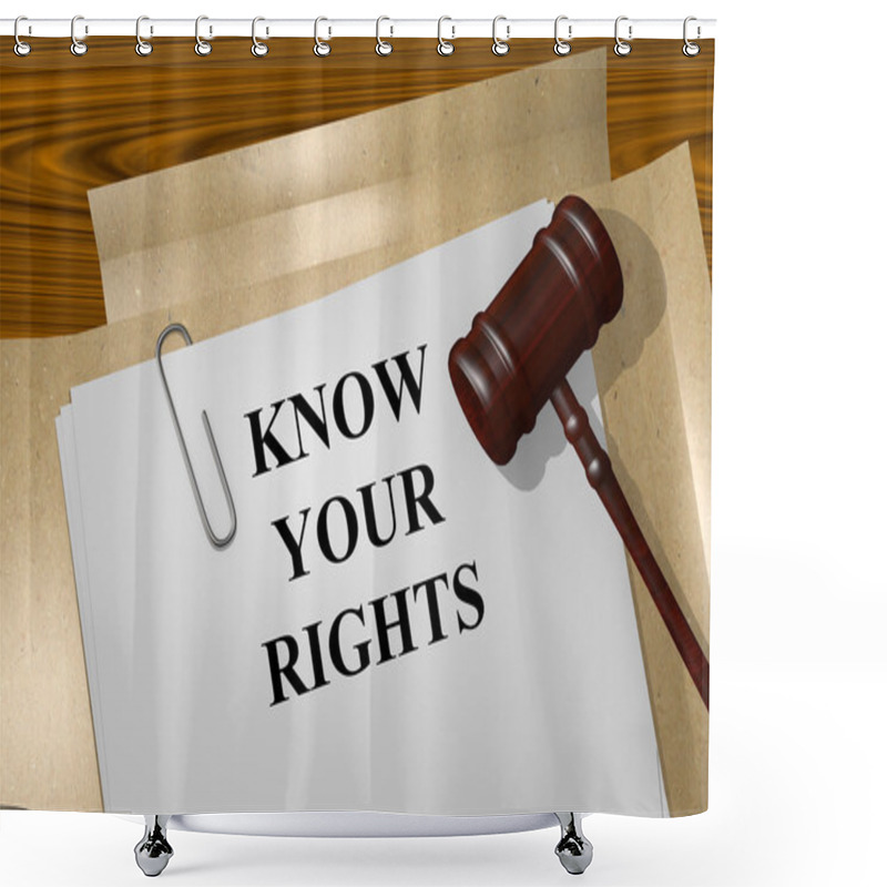 Personality  Know Your Rights Concept Shower Curtains