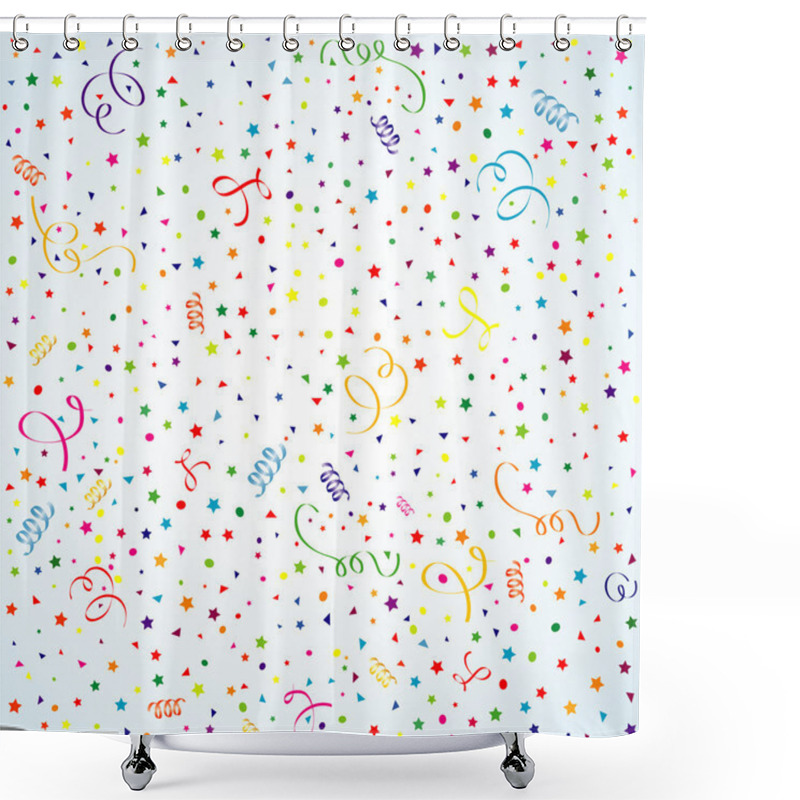 Personality  Birthday Background Shower Curtains