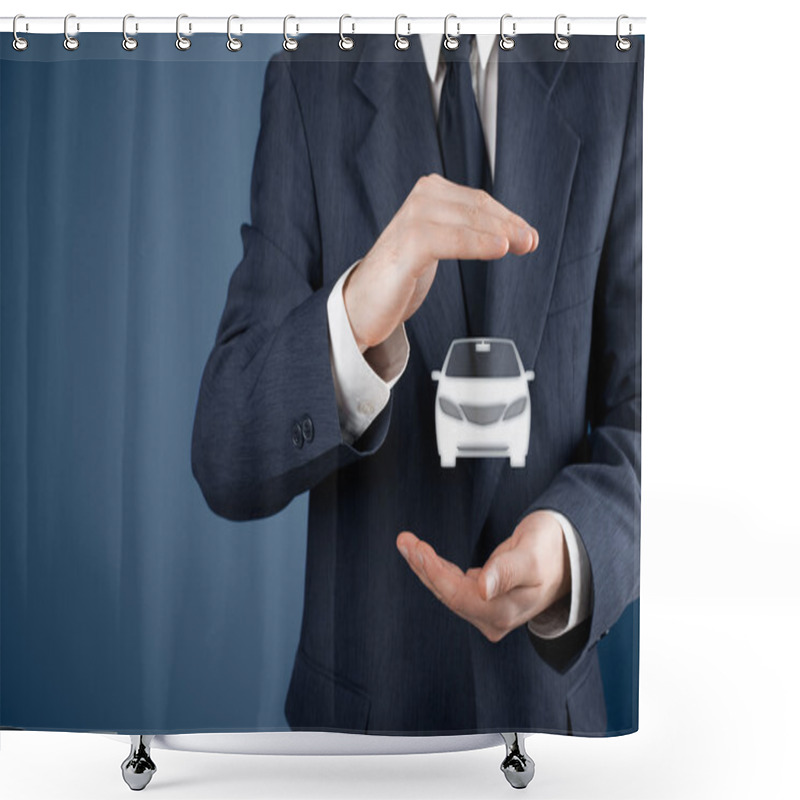 Personality  Car Insurance Shower Curtains