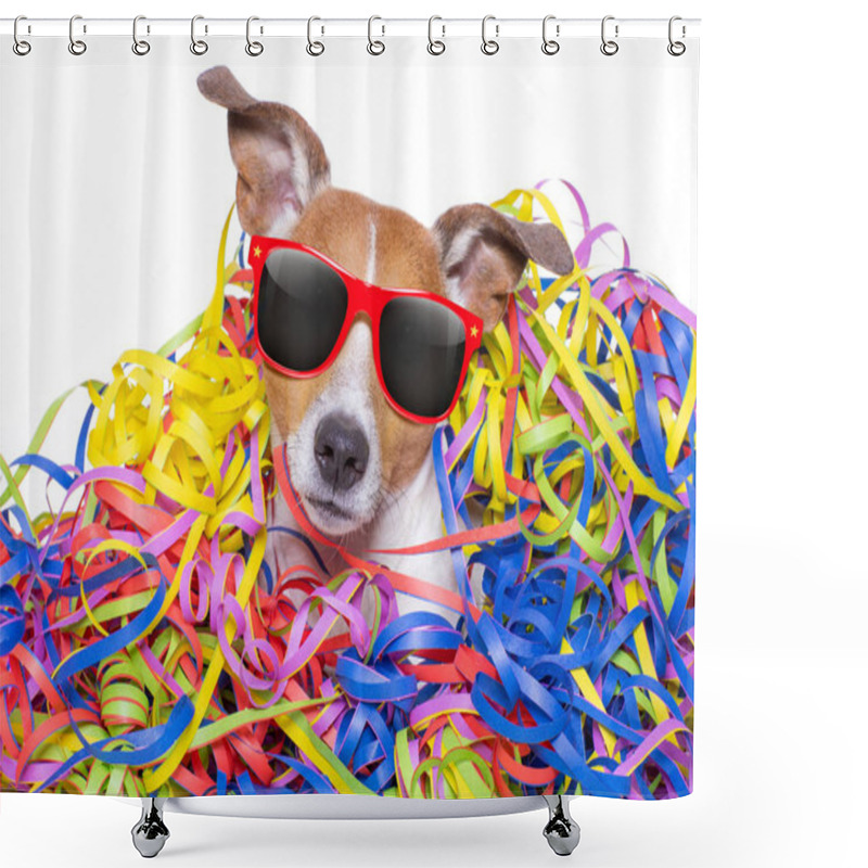 Personality  Party Celebration Dog  Shower Curtains