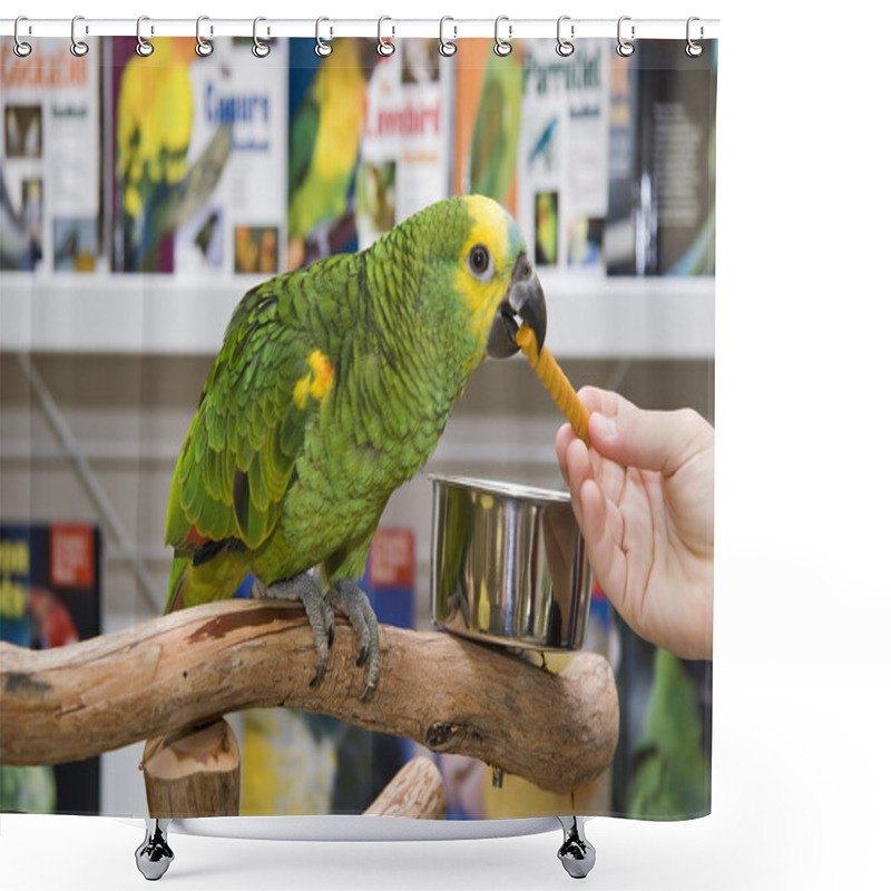 Personality  Amazon Parrot Shower Curtains