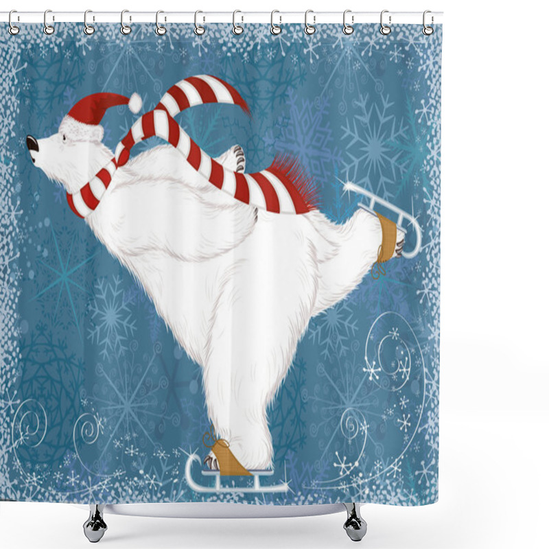 Personality  Polar Bear Shower Curtains