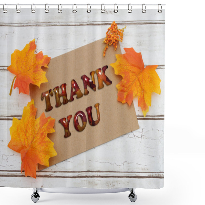 Personality  Thank You Card Shower Curtains