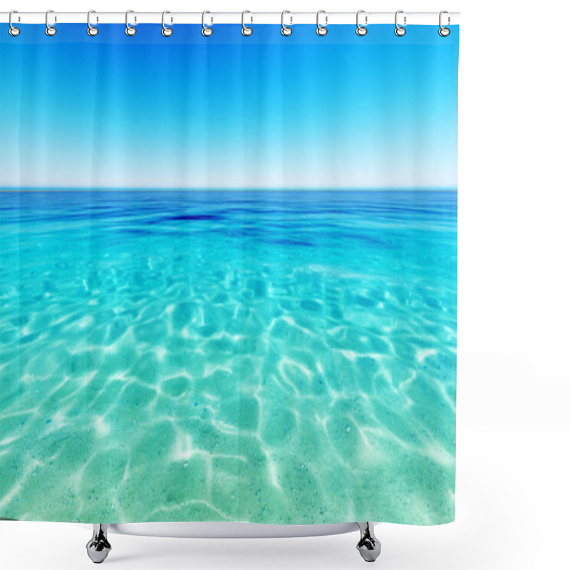 Personality  Tropical Sea Sky Clouds Blue Shower Curtains