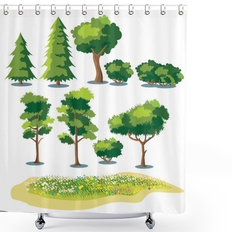 Personality  Plants Shower Curtains