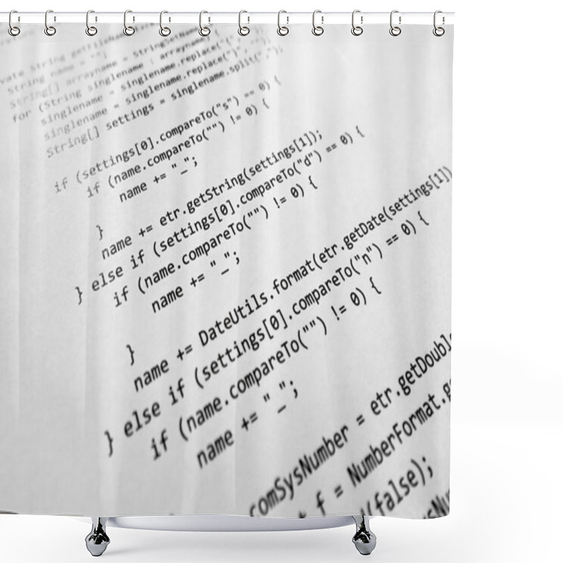 Personality  Java Source Code Shower Curtains