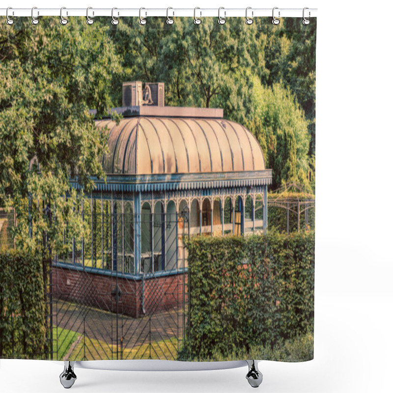 Personality  Tourainer Pavilion In The City Park Of The City Of Muelheim In Germany. Shower Curtains