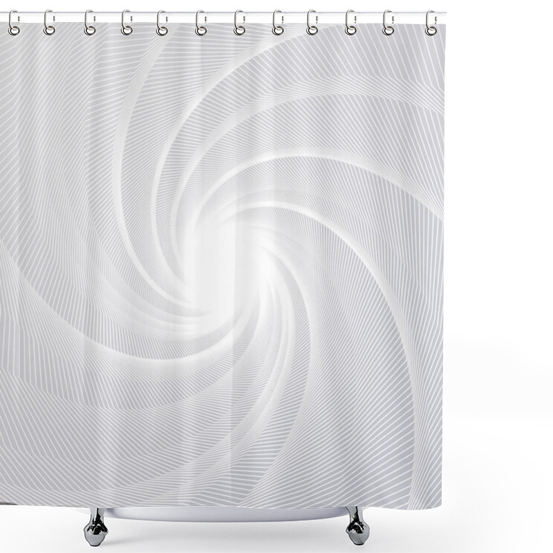 Personality  Line Radial Vortex Shower Curtains