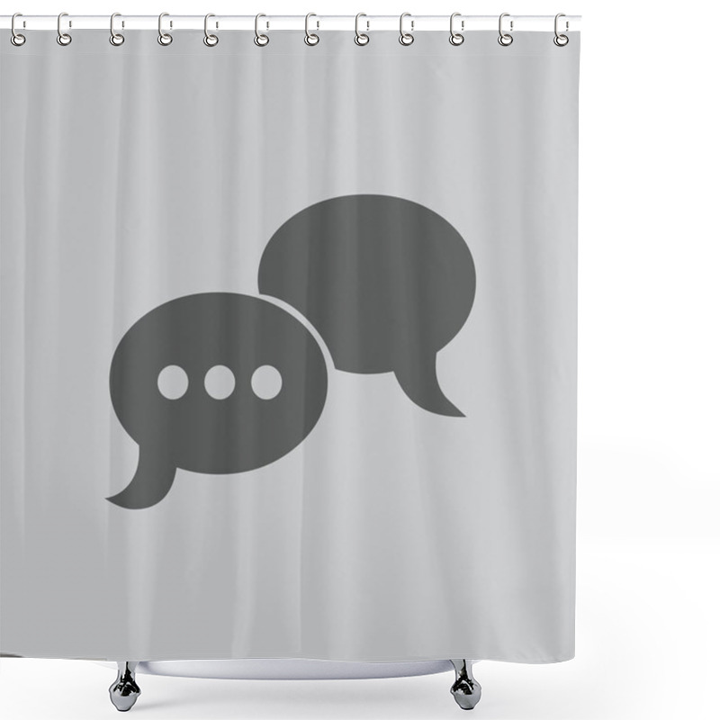 Personality  Flat Conversation  Icon Shower Curtains