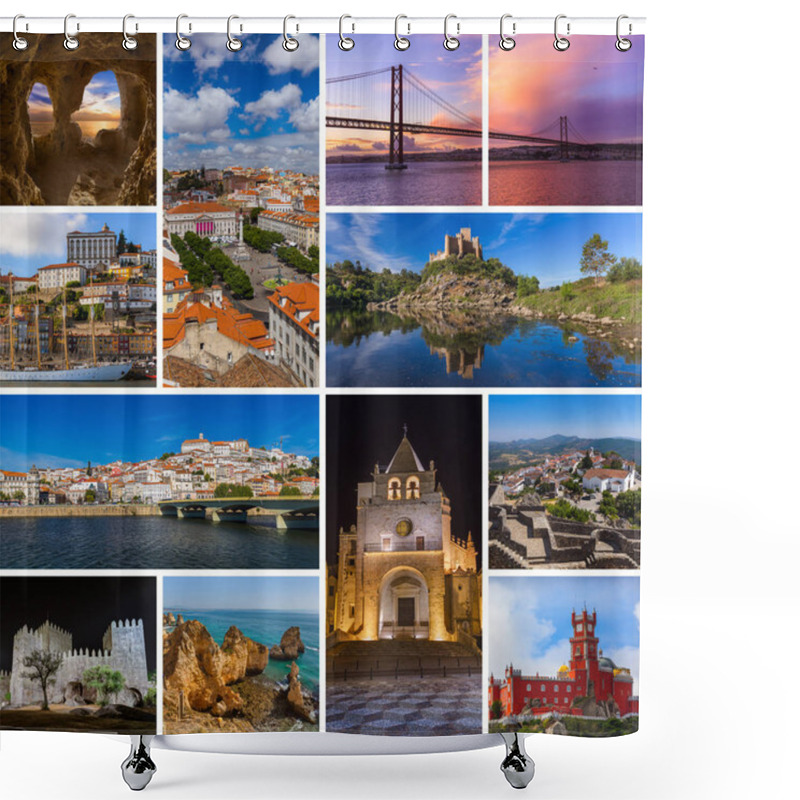 Personality  Collage Of Portugal Travel Images (my Photos) Shower Curtains