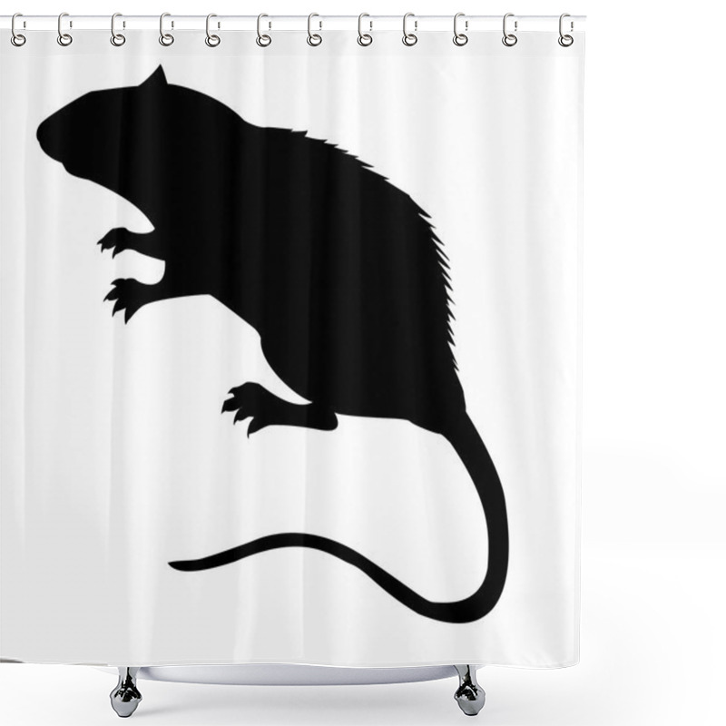 Personality  Rat. Shower Curtains