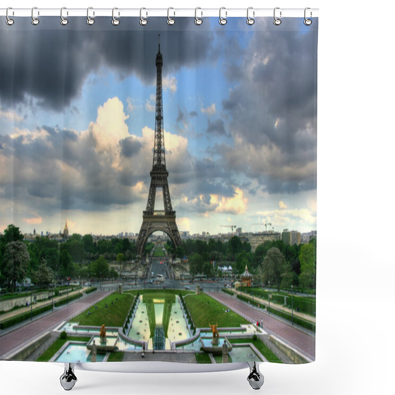 Personality  Eiffel Tower From Trocadero Shower Curtains