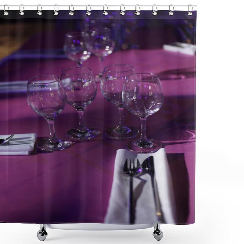 Personality  Banquet Setting shower curtains