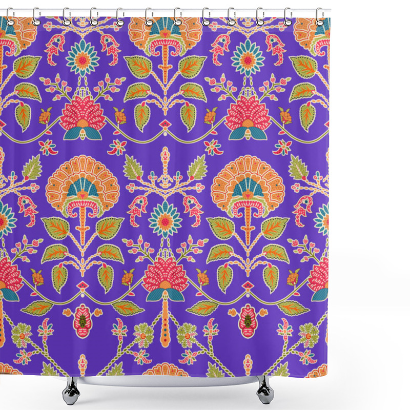 Personality  Seamless Abstract Floral Wallpaper Pattern Design Seamless Pattern Hand Drawn Floral And Botanical Pattern  Shower Curtains