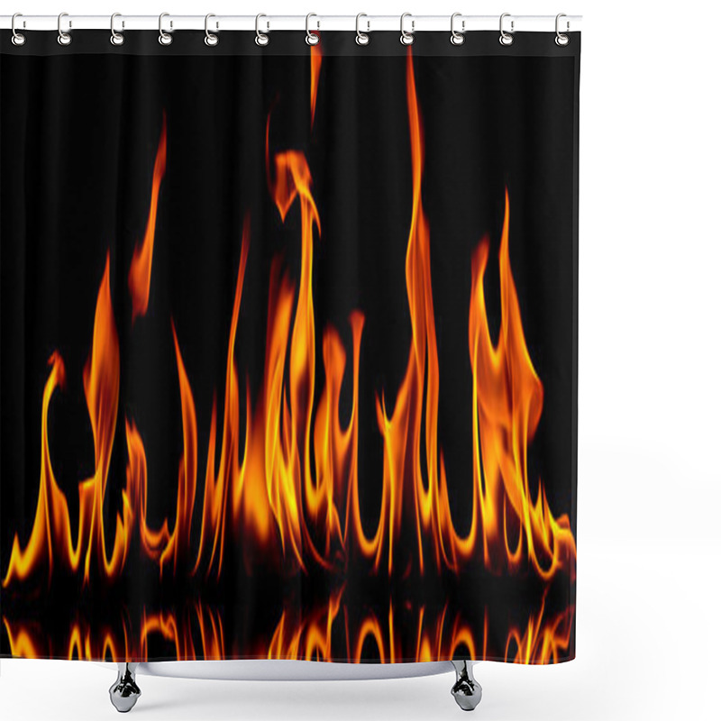 Personality  Fire And Flames. Shower Curtains