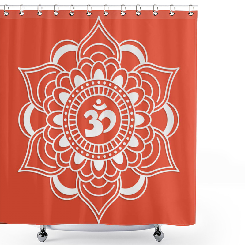 Personality  Aum Sign Shower Curtains