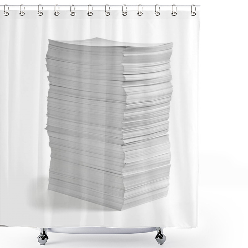 Personality  Stack Of Papers Documents Office Business Shower Curtains