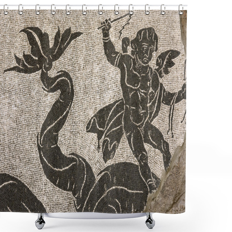 Personality  Caracalla Mosaic Details Shower Curtains