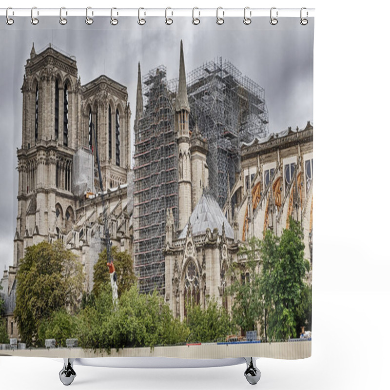 Personality  Notre Dame After The Fire Shower Curtains