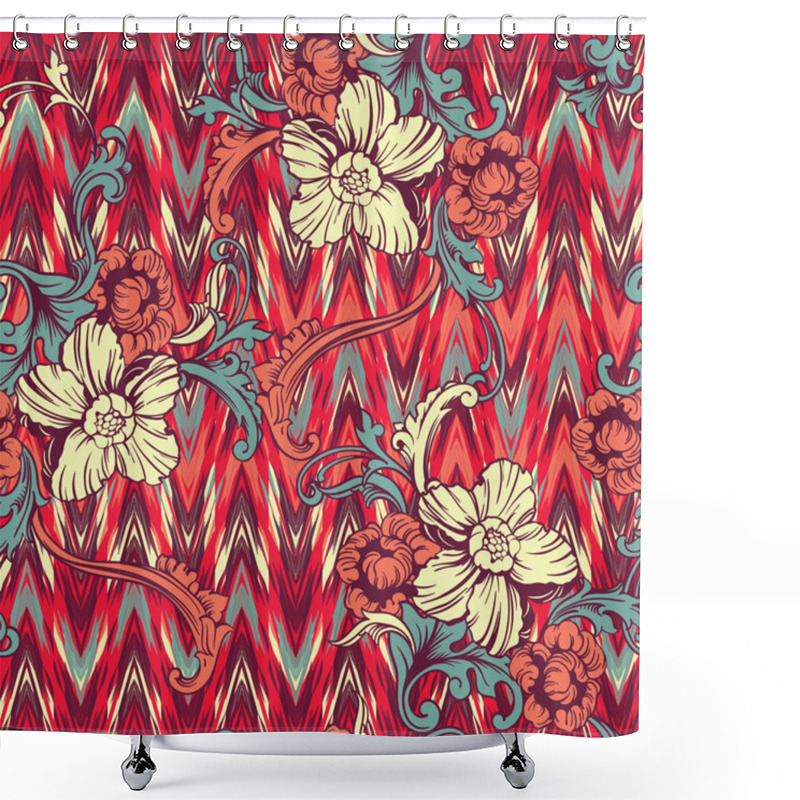 Personality  Eclectic Fabric Seamless Pattern. Shower Curtains