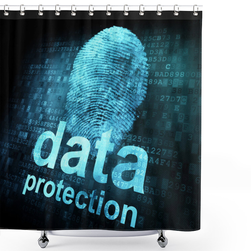 Personality  Fingerprint And Data Protection On Digital Screen Shower Curtains