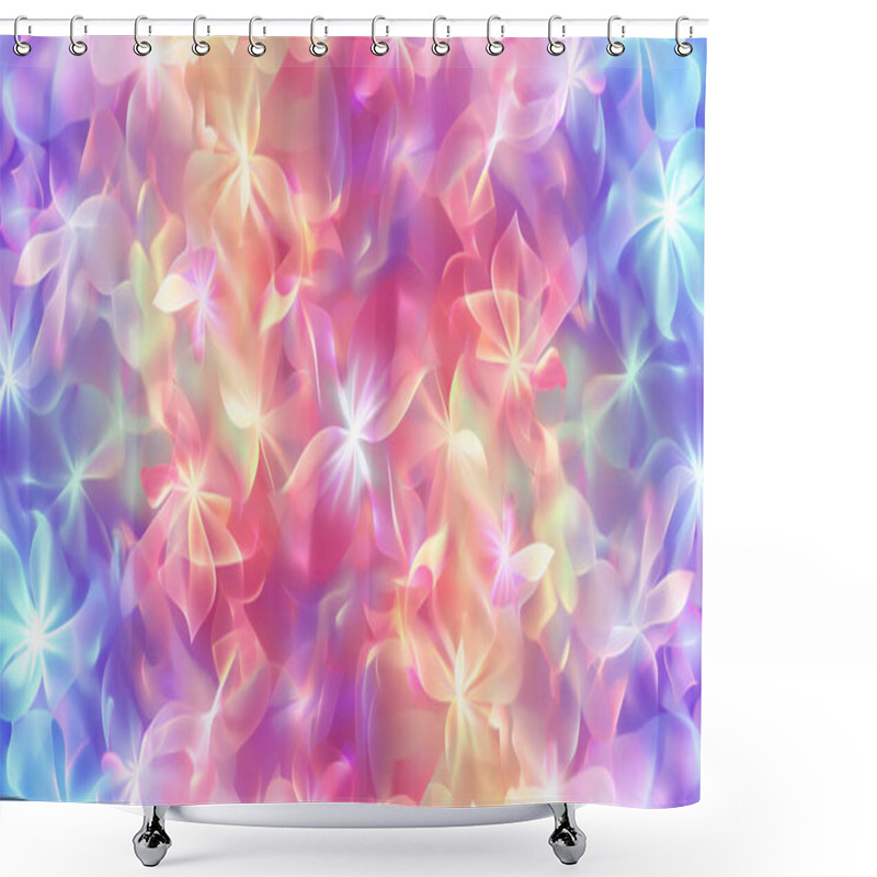 Personality  Abstract Pattern With Pastel Pink And Purple Hues. Shower Curtains