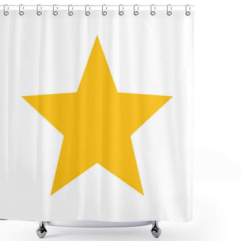 Personality  Star - Vector Icon. Ranking Symbol. Star Web Site Pictogram Shower Curtains