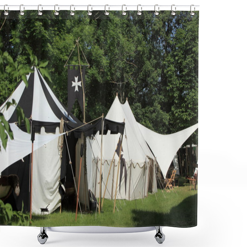 Personality  Knights Camp Shower Curtains