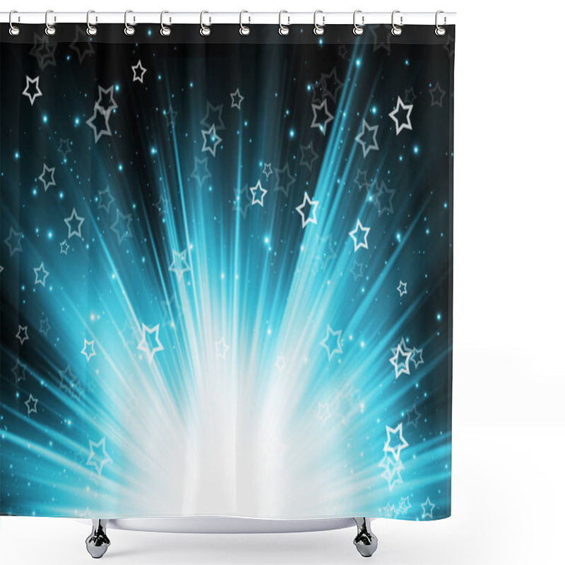 Personality  Abstract Magic Light Shower Curtains